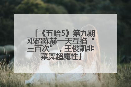 《五哈5》第九期邓超陈赫一天互掐“三百次”，王俊凯韭菜舞超魔性