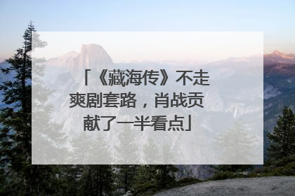 《藏海传》不走爽剧套路，肖战贡献了一半看点