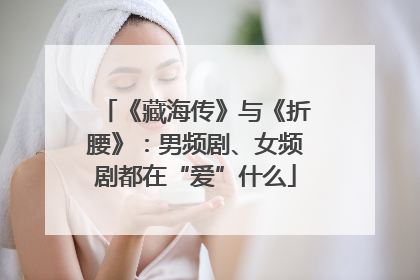 《藏海传》与《折腰》：男频剧、女频剧都在“爱”什么