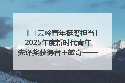 「云岭青年挺膺担当」2025年度新时代青年先锋奖获得者王敏奇——澜沧江上好渔人