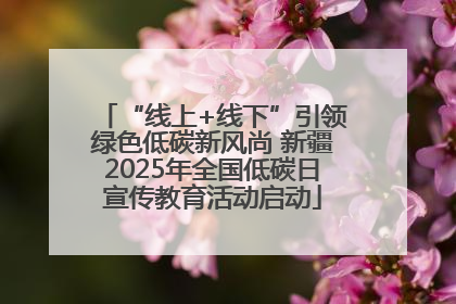 “线上+线下”引领绿色低碳新风尚 新疆2025年全国低碳日宣传教育活动启动