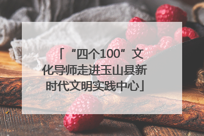 “四个100”文化导师走进玉山县新时代文明实践中心