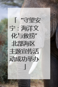 “守望安宁：海洋文化与救捞”北部海区 主题宣传活动成功举办