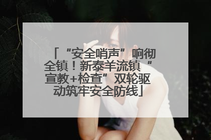 “安全哨声”响彻全镇！新泰羊流镇“宣教+检查”双轮驱动筑牢安全防线
