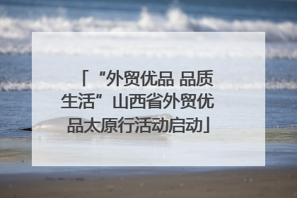 “外贸优品 品质生活”山西省外贸优品太原行活动启动