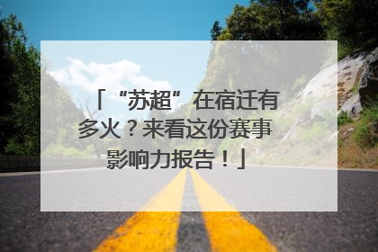“苏超”在宿迁有多火？来看这份赛事影响力报告！