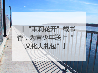 “茉莉花开”载书香，为青少年送上“文化大礼包”