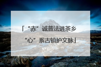 “赤”诚普法进茶乡 “心”系古镇护文脉
