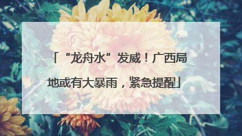 “龙舟水”发威！广西局地或有大暴雨，紧急提醒
