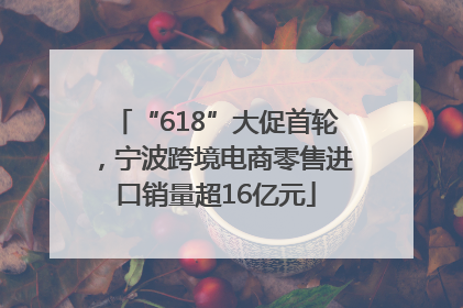 “618”大促首轮，宁波跨境电商零售进口销量超16亿元