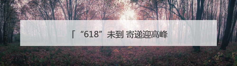“618”未到 寄递迎高峰 其中生鲜水果占“大头”