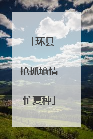 环县 抢抓墒情忙夏种
