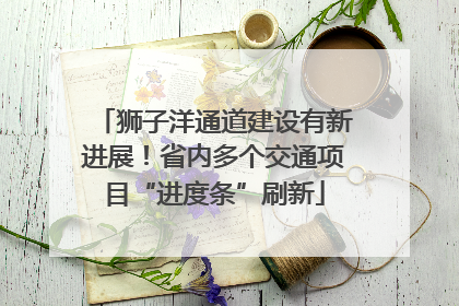 狮子洋通道建设有新进展！省内多个交通项目“进度条”刷新