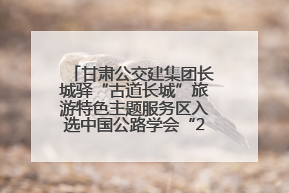 甘肃公交建集团长城驿“古道长城”旅游特色主题服务区入选中国公路学会“2025年度交通与旅游融合创新项目”