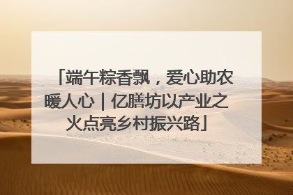 端午粽香飘，爱心助农暖人心｜亿膳坊以产业之火点亮乡村振兴路