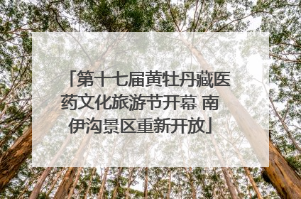 第十七届黄牡丹藏医药文化旅游节开幕 南伊沟景区重新开放