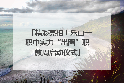 精彩亮相！乐山一职中实力“出圈”职教周启动仪式