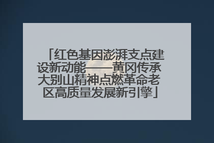 红色基因澎湃支点建设新动能——黄冈传承大别山精神点燃革命老区高质量发展新引擎