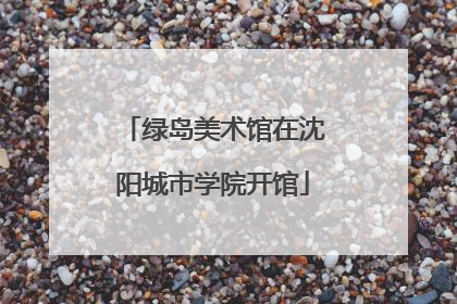绿岛美术馆在沈阳城市学院开馆