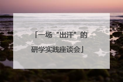 一场“出汗”的研学实践座谈会