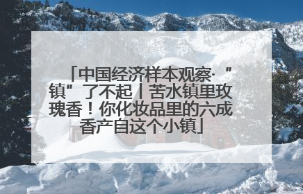 中国经济样本观察·“镇”了不起丨苦水镇里玫瑰香！你化妆品里的六成香产自这个小镇