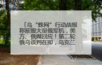 乌“蛛网”行动战报称摧毁大量俄军机，美方、俄媒回应！第二轮俄乌谈判在即，乌克兰提出三大诉求