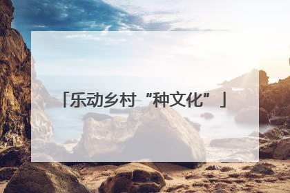 乐动乡村“种文化”