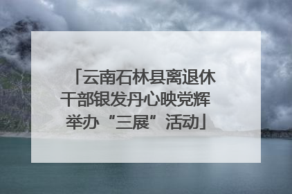 云南石林县离退休干部银发丹心映党辉举办“三展”活动
