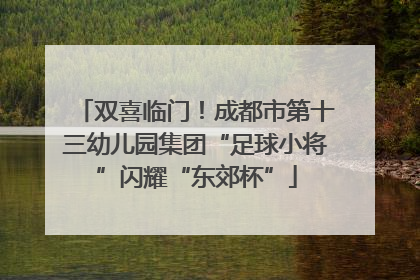 双喜临门！成都市第十三幼儿园集团“足球小将”闪耀“东郊杯”