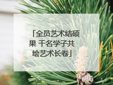 全员艺术结硕果 千名学子共绘艺术长卷