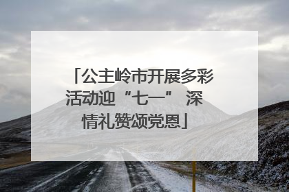公主岭市开展多彩活动迎“七一” 深情礼赞颂党恩