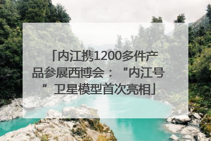 内江携1200多件产品参展西博会：“内江号”卫星模型首次亮相