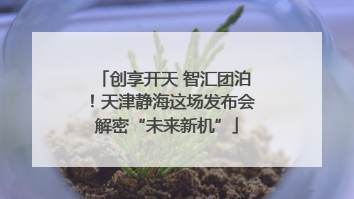 创享开天 智汇团泊！天津静海这场发布会解密“未来新机”
