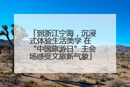 到浙江宁海，沉浸式体验生活美学 在“中国旅游日”主会场感受文旅新气象