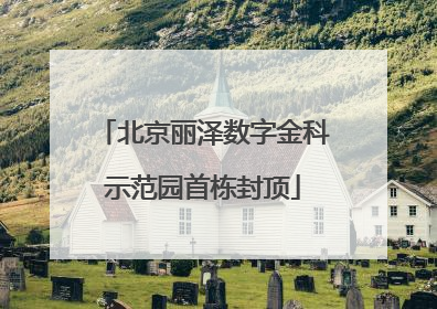 北京丽泽数字金科示范园首栋封顶