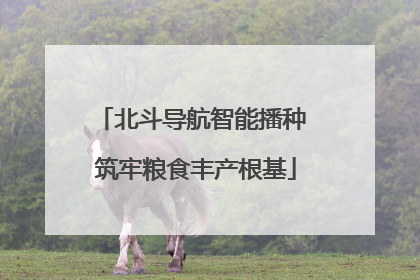 北斗导航智能播种 筑牢粮食丰产根基