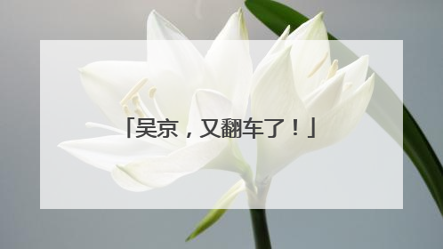 吴京，又翻车了！