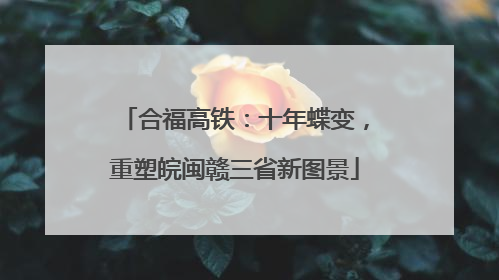 合福高铁：十年蝶变，重塑皖闽赣三省新图景