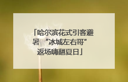 哈尔滨花式引客避暑 “冰城左右哥”返场嗨翻夏日