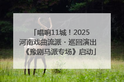 唱响11城！2025河南戏曲流派・巡回演出《豫剧马派专场》启动