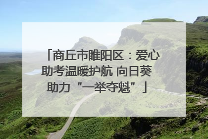 商丘市睢阳区：爱心助考温暖护航 向日葵助力“一举夺魁”