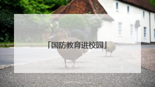国防教育进校园