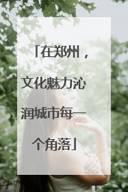 在郑州，文化魅力沁润城市每一个角落