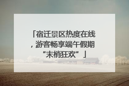 宿迁景区热度在线，游客畅享端午假期“末梢狂欢”