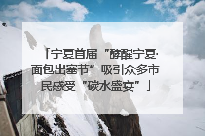宁夏首届“酵醒宁夏·面包出塞节”吸引众多市民感受“碳水盛宴”