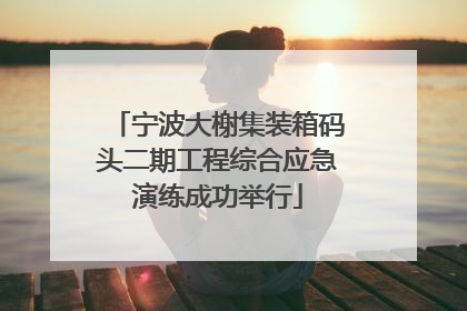宁波大榭集装箱码头二期工程综合应急演练成功举行
