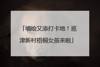 墙绘又添打卡地！巡津新村梧桐女孩来啦