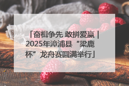 奋楫争先 敢拼爱赢｜2025年漳浦县“梁鹿杯”龙舟赛圆满举行