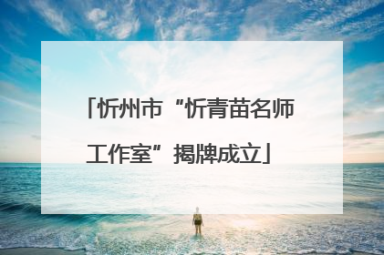 忻州市“忻青苗名师工作室”揭牌成立