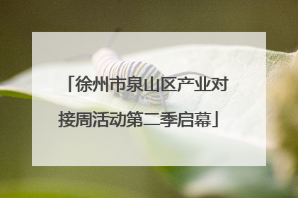 徐州市泉山区产业对接周活动第二季启幕